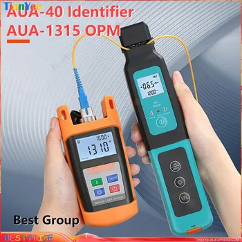 Parim kombinatsioon AUA-40 Identifikaator ja AUA-1315 OPM Optiline Power Meter Kaasaskantav 1310,1550 nm + Live Kiudaineid Visuaalne süü Locator