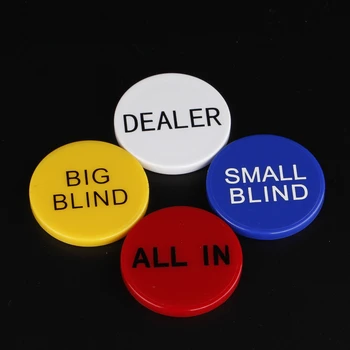 1tk MÜÜK Akrüül Ring Plastikust Edasimüüja Münte VÄIKE PIME/BIG BLIND/EDASIMÜÜJA/Kõik Texas Poker Chip Set Mündi Mängu Nupud